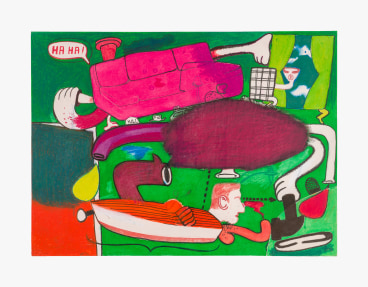 Work on paper by Peter Saul titled Untitled from 1962