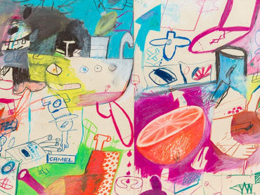 Untitled work on paper by Peter Saul from 1961