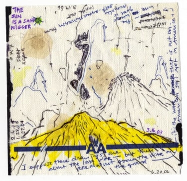 POPE.L Failure Drawing #707 And Long Before, White Mountain