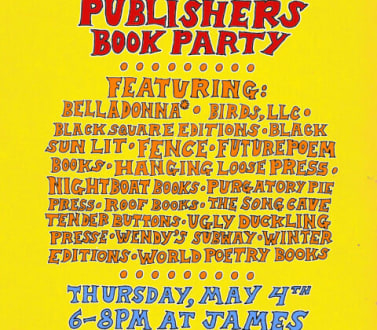 poster announcing the Independent Publisher Party along with a list of special guests