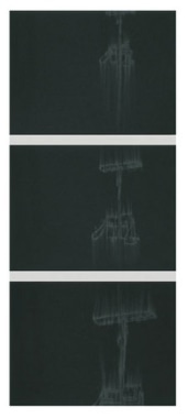Pump Fall, 2010. Pigment and charcoal on paper, 3 panels, 19 x 25 inches (each) (48.3 x 63.5 cm). MP D-391