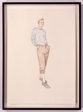 TinTin 4, 2005. Colored pencil drawing on paper, 23.4 x 16.5 inches. MP D-10