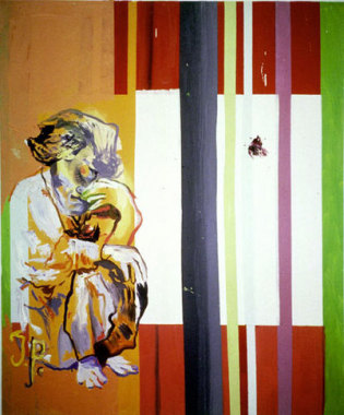 from &quot;Jacqueline: The paintings Pablo couldn&#039;t paint anymore,&quot; 1996. Oil on canvas, 70-3/4 x 59 inches (179.7 x 149.8 cm). MP 121