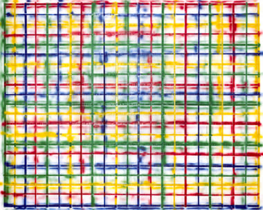 Grid Spray, 2009. Mounted c-print on 6mm sintra, framed, 61-5/8 x 76-5/8 inches (153.4 x 191.5 cm). Edition of 3. MP P-67