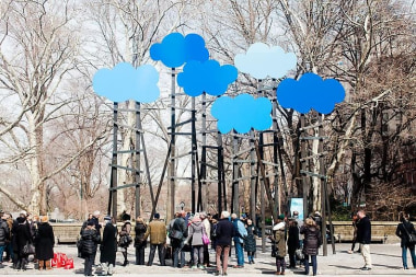 Clouds, installation view, 2014. Central Park, New York.