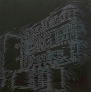 Rockland drive-in, 2010. Pigment, oil paint and cold wax on canvas, 54 x 54 inches (137.2 x 137.2 cm). MP 232