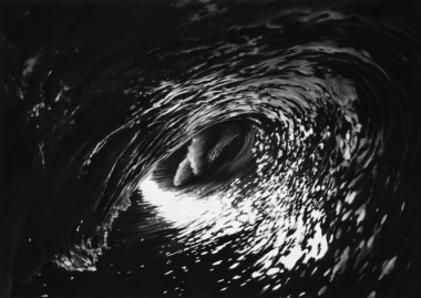Untitled (Black Tube)	, 2002. Graphite and charcoal on mounted paper, 66 x 93 inches. MP D-437