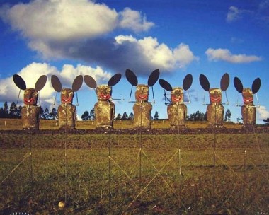 Easter Bunnies, 2004. Laminated c-print mounted on aluminum, 48.03 x 61.02 inches (122 x 155 cm)