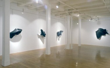 &quot;Black Flags,&quot; installation view, 1990. Metro Pictures, New York.