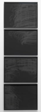 Psycho Spin, 2010. Pigment and charcoal on paper, 4 panels, 19 x 25 inches (each panel) (48.3 x 63.5 cm). MP D-387