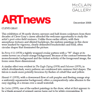 December 2008 ARTnews