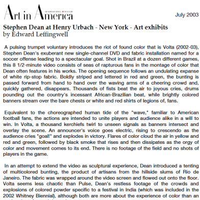July 2003 Art in America