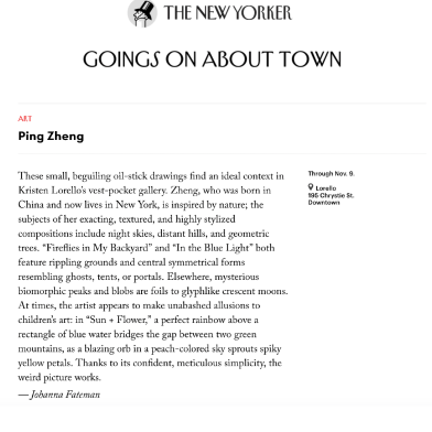 &quot;Ping Zheng&quot; in The New Yorker