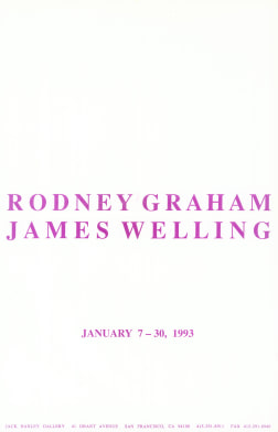 Invitation postcard, purple typeface on white background