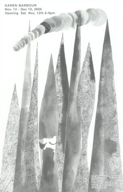 black and white poster showing leaves growing