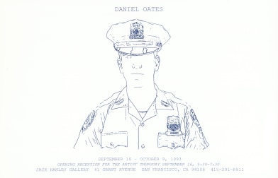 Sketch of police officer in uniform
