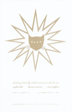 poster of cat head with star around it