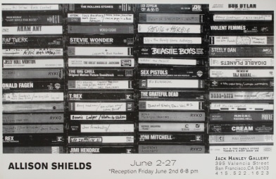 Image of cassettes and mixtapes stacked together 