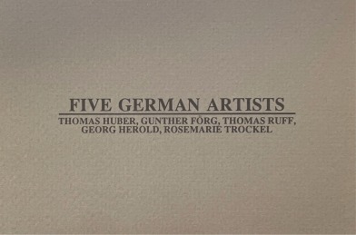 five german artists postcard
