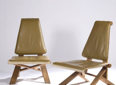 image of Pierre Chapo Pair of S46 chairs