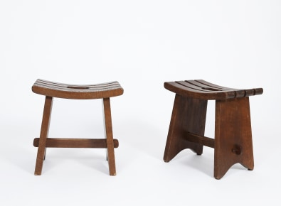 Francisque Chaleyssin pair of stools