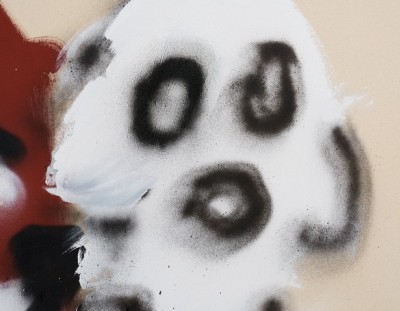 Detail of Robert Nava's "Beaver Ghost Split"