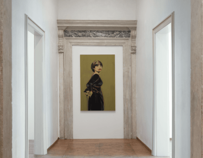 Installation views of Claire Tabouret, I am Spacious Singing Flesh Palazzo Cavanis, Venice, Italy.