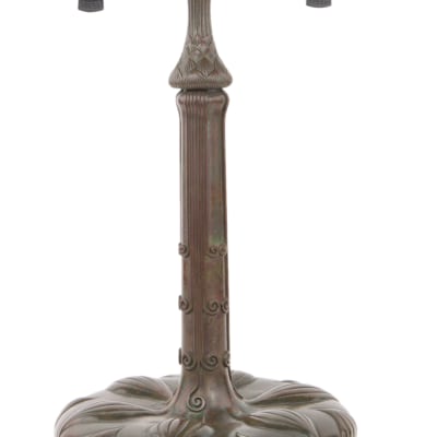 Decorated Library Table Lamp Base