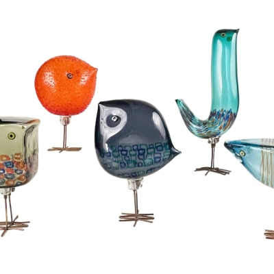 Set of Five Pulcino Birds