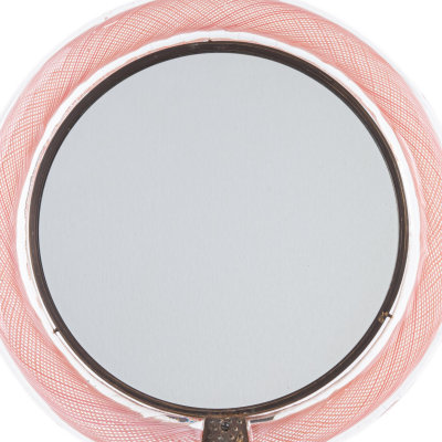 Pink Mezza Filigrana Vanity Mirror