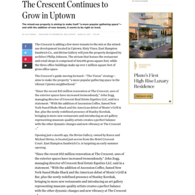 DMagazine: Crescent Real Estate