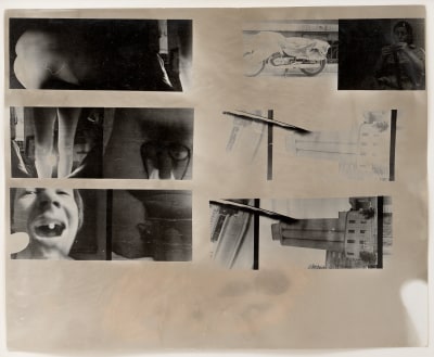 Sigmar Polke, “Paris (Montage with Motorcycle, Mouth and Smoke Stack)”, 1971