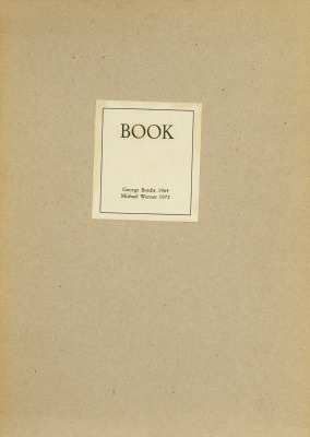 George Brecht &quot;Book&quot;, 1964/1972