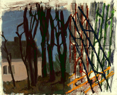 &quot;Landschaft&quot;, 1997 Oil on canvas