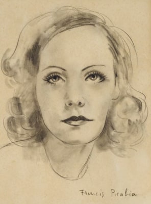 Francis Picabia, &ldquo;Untitled (Portrait de Greta Garbo)&rdquo;, ca. 1940-1942