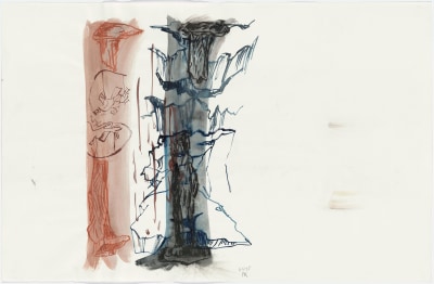 &quot;Untitled&quot;, 1998 Charcoal, pastel, ink, watercolor, gouache on paper