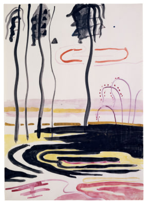&quot;Untitled (Landscape with Black Palm Trees)&quot;, ca. 1968