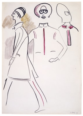 &quot;Untitled&quot;, 1966 Gouache, ink on paper
