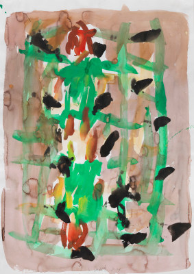 &quot;Untitled&quot;, 1991 Gouache, pastel, watercolor on paper