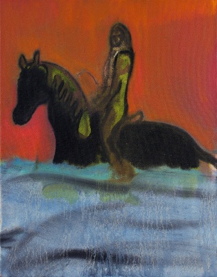 &quot;Riding in Water (Red)&quot;, 2012
