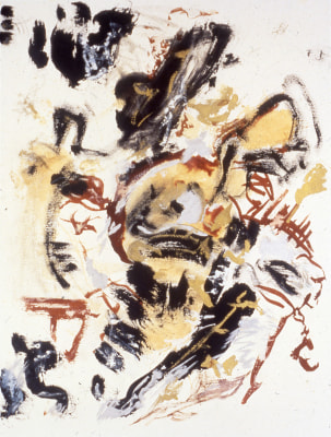 &quot;Untitled&quot;, 1989 India ink, gouache, gold pigment, silver pigment on paper