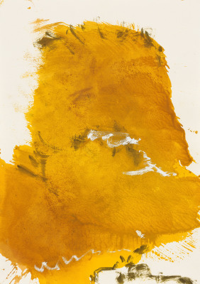 &quot;Untitled&quot;, 1989 Gouache, gold pigment on paper
