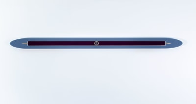 &quot;BLUE-GRAY DECORATED INITIALED OVAL BAR&quot;, 1970