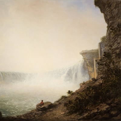 Rembrandt Peale (1778–1860), Niagara Falls from the Canadian Side, Table Rock, 1831, oil on canvas, 18 1/4 x 24 1/4 in. (detail)