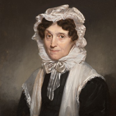 Samuel F. B. Morse (1791–1872), Mrs. Mary Fuller, 1829, oil on board, 11 x 9 in. (detail)