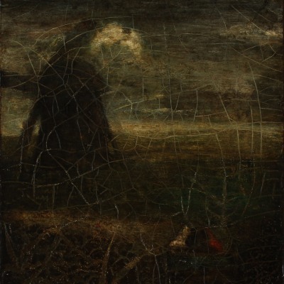 Albert Pinkham Ryder (1847–1917). The Old Windmill, c. 1890–1900. Oil on canvas, 16 x 14 in. (detail)