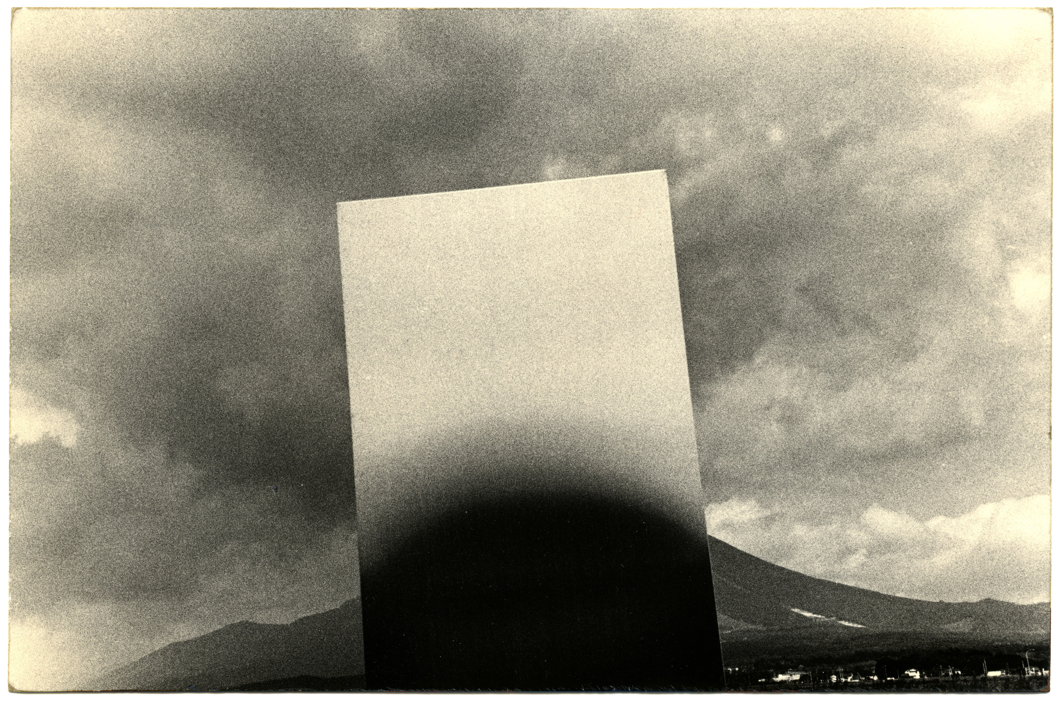 Yamamoto Masao,&nbsp;Untitled #1178 (from Nakazora), 2002. Gelatin silver print and mixed media,&nbsp;4 1/2 x 6 3/4 inches.