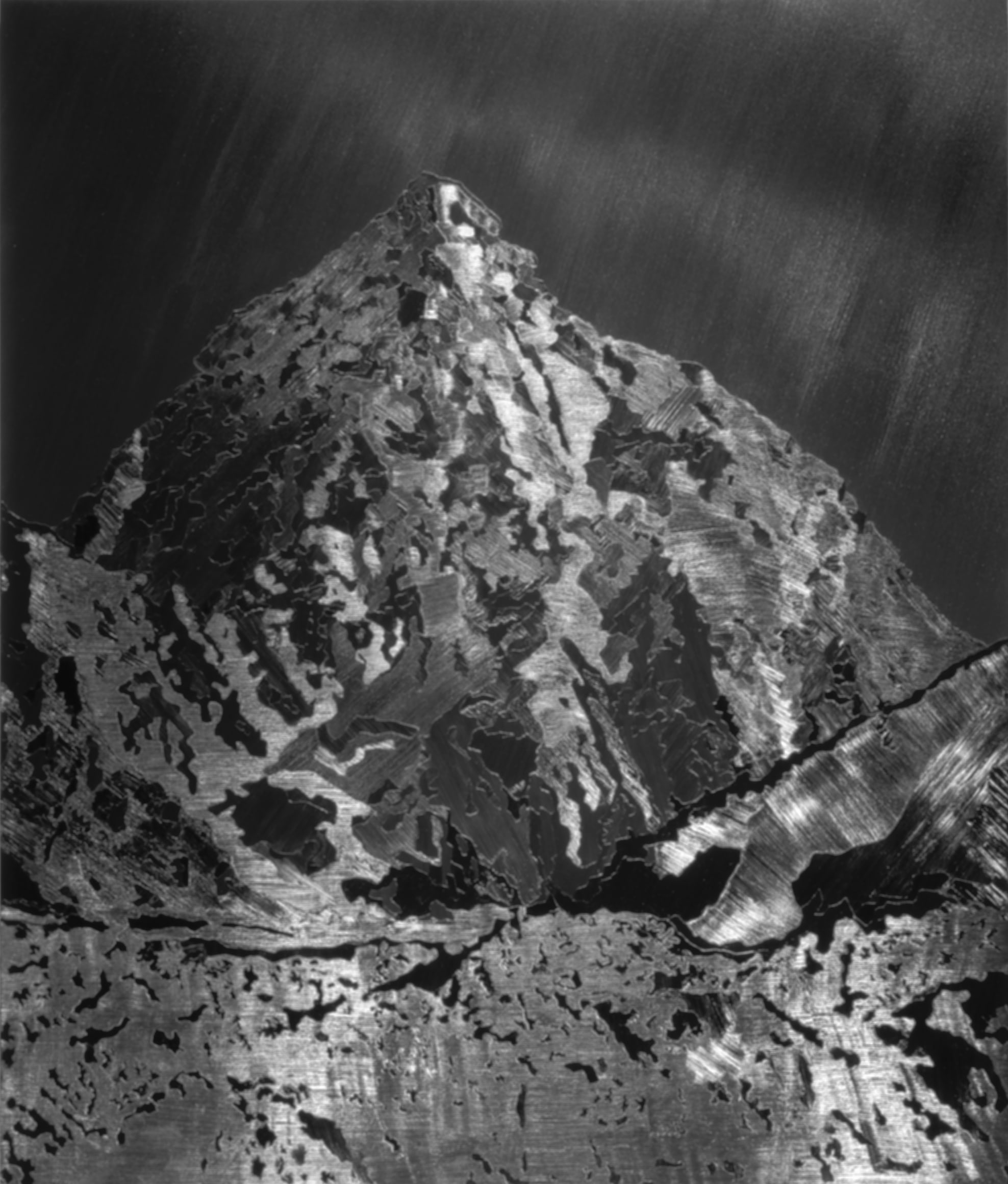Karen Gunderson, Everest From Goyko Rei,&nbsp;2006. Oil on linen, 61 1/2 x 52 1/4 inches.