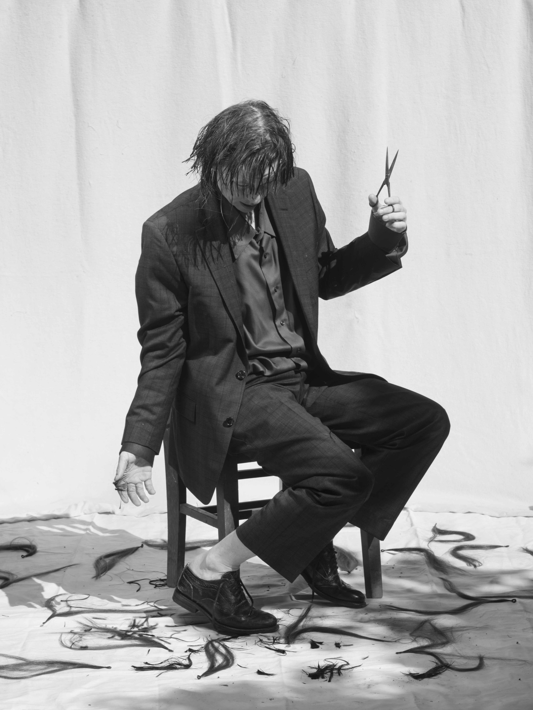 Carolyn Drake, Self-Portrait with Cropped Hair, 2021, from the series Glorify Yourself. Archival pigment print, 50 3/4 x 38 5/8 inches.