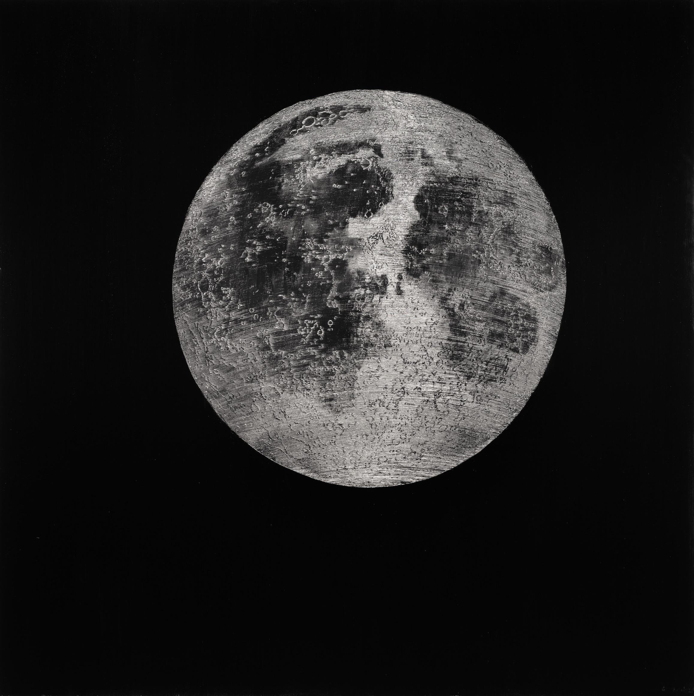 Karen Gunderson, Blue Moon, 2024. Oil on linen, 60 x 60 inches.